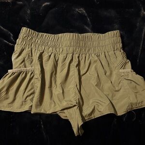 FP Movement by Free People Olive Green  Athletic Shorts